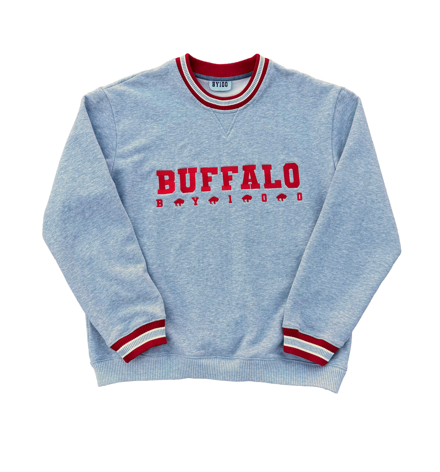 Varsity Embroidered Buffalo Crewneck - BY100