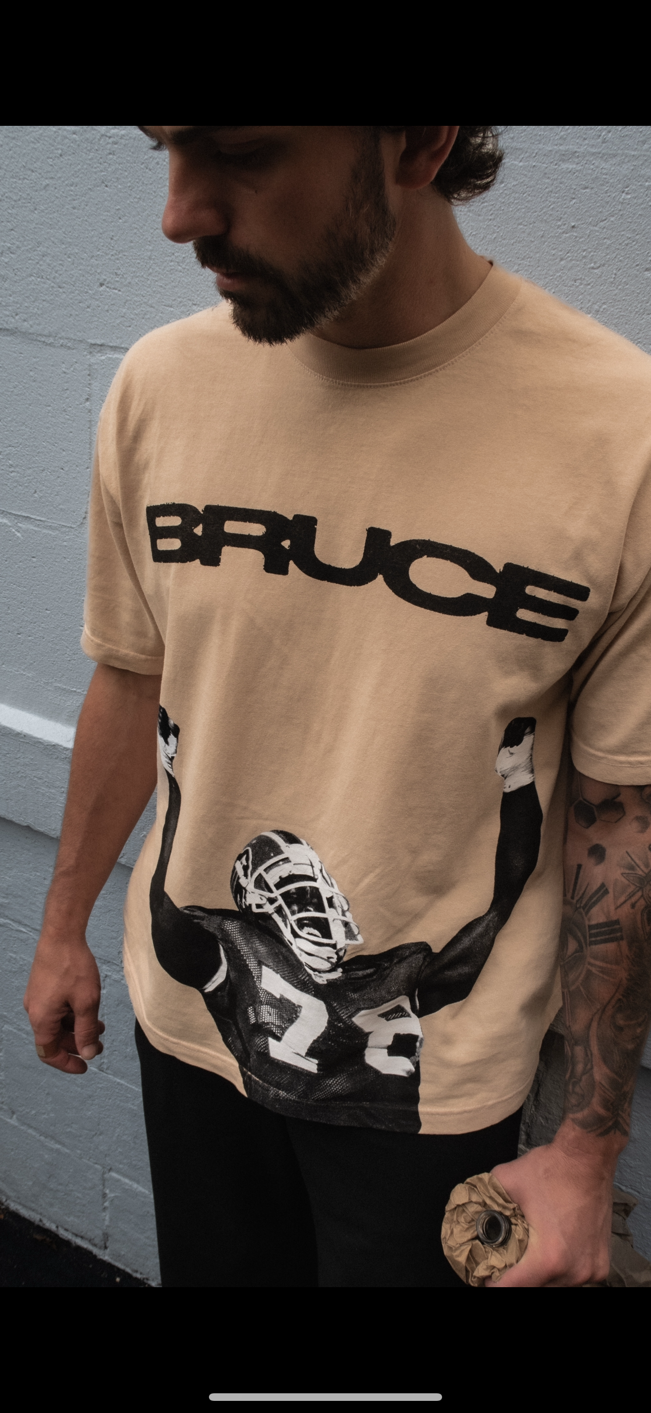 "BRUCE" Heavyweight Tee - BY100